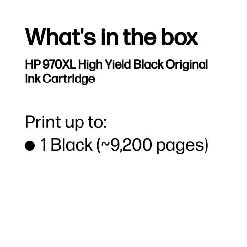 HP CN625AE/970XL Ink cartridge black high-capacity, 9.2K pages ISO/IEC 24711 250ml for HP OfficeJet Pro X