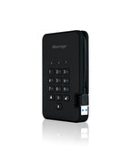 iStorage diskAshur² SSD 512GB Black | Secure Portable Solid State Drive |AES-XTS 256-bit Hardware Encryption | PIN protected | OS & Platform Independent | TAA Compliant |Brute force hack defence | Dust/Water Resistant