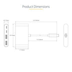 StarTech.com 4-Port USB-C Hub with 100W Power Delivery Pass-Through - 2x USB-A + 2x USB-C - USB 3.0 5Gbps - 1ft (30cm) Long Cable - Portable USB Type-C to USB-A/C Hub
