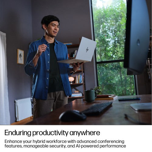 HP EliteBook 8 G1i 14 inch Notebook AI PC Wolf Pro Security Edition Intel Core Ultra 5 225U Laptop 35.6 cm (14") WUXGA 16 GB DDR5-SDRAM 512 GB SSD Wi-Fi 6E (802.11ax) Windows 11 Pro Silver