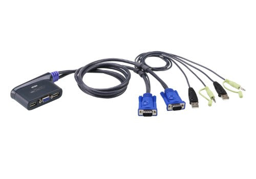ATEN CS62US KVM switch Black