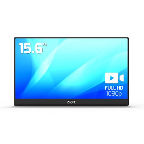 Port Designs PORT computer monitor 39.6 cm (15.6") 1920 x 1080 pixels Full HD LCD Black