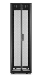 APC Easy Rack, 48U, Black, With Roof, Castors, Feet, 4 Brackets, and Side Panels, No Bottom, 2258H x 600W x 1200D mm