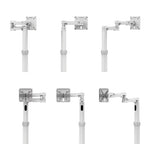 Compulocks iPad 10.2" Space Enclosure Medical Rolling Cart Extended White