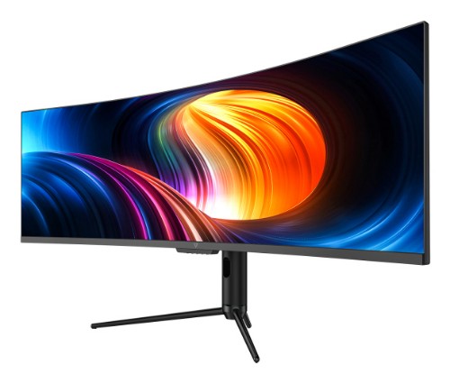V7 49" USB-C (65W PD) Viewable Curved Monitor - DQHD - 5120 x 1440 - Height Adjustable