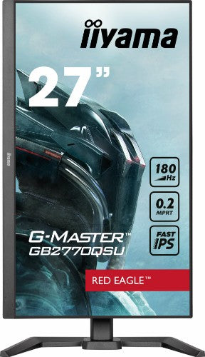 iiyama G-MASTER Unleash your full gaming potential with the Fast IPS GB2770QSU Red Eagle