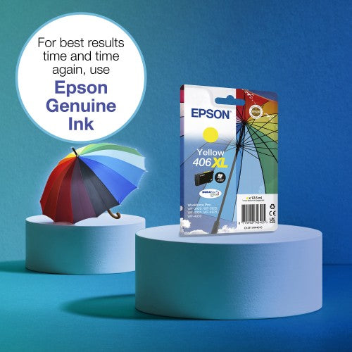 Epson C13T17H44010/406XL Ink cartridge yellow high-capacity 12.5ml for Epson  WF-3920