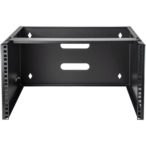 StarTech.com 6U Wall Mount Network Rack - 14 Inch Deep (Low Profile) - 19" Patch Panel Bracket for Shallow Server and IT Equipment, Network Switches - 44lbs/20kg Weight Capacity, Black