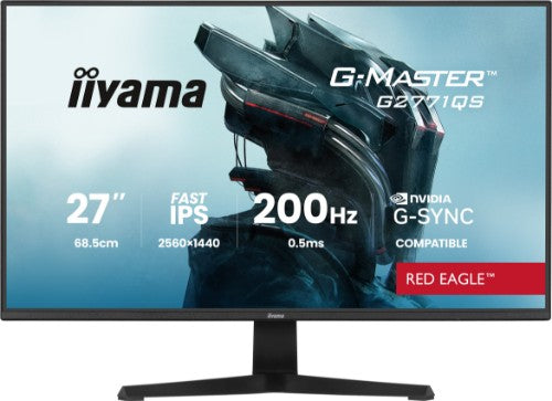 iiyama G-MASTER Join the pro squad with the 27" Red Eagle, delivering stunning QHD resolution and a blistering 200Hz refresh rate