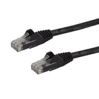 StarTech.com 15ft CAT6 Ethernet Cable - Black CAT 6 Gigabit Ethernet Wire -250MHz 100W PoE RJ45 UTP Network/Patch Cord Snagless w/Strain Relief Individually Tested