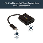 StarTech.com USB C to DisplayPort Adapter - 4K 60Hz/8K 30Hz - USB Type-C to DP 1.4 HBR2 Adapter Dongle - Compact USB-C (DP Alt Mode) Monitor Video Converter - Thunderbolt 3 Compatible