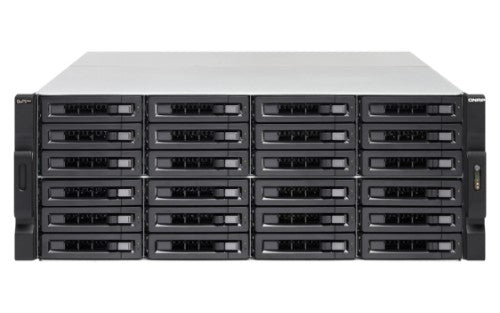 QNAP TS-h2483XU-RP NAS Rack (4U) Intel Xeon E E-2236 128 GB DDR4 0 TB QuTS hero Black