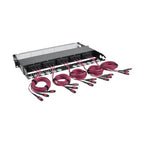 Tripp Lite N48K-15M8L60-B 40/100Gb Fiber Breakout Patch Panel, 40Gb to 4 x 10Gb, 100Gb to 4 x 25Gb, 15 MTP QSFP to 60 LC Duplex OM4 50/125 Multimode Ports, 1U