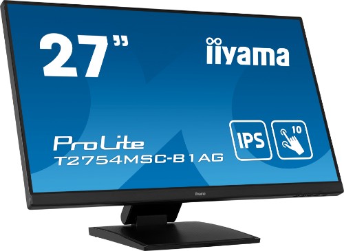 iiyama ProLite 27” PCAP 10pt touch screen featuring IPS panel technology and Anti Glare coating