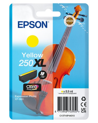 Epson C13T16P44010/250XL Ink cartridge yellow high-capacity, 740 pages 8.9ml for Epson Expression Photo XP-980