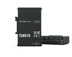 Teltonika TSW010 DIN Rain Switch 5 x Fast Ethernet (10/100) Power over Ethernet (PoE) Black