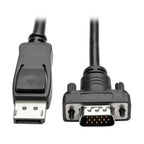 Tripp Lite P581-003-VGA-V2 DisplayPort 1.2 to VGA Active Adapter Cable (DP with Latches to HD15 M/M), 3 ft. (0.9 m)