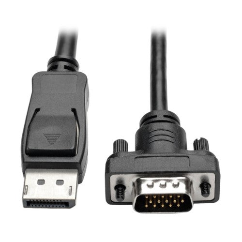 Tripp Lite P581-003-VGA-V2 DisplayPort 1.2 to VGA Active Adapter Cable (DP with Latches to HD15 M/M), 3 ft. (0.9 m)