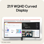LG UltraWide™ U6 34U640B-B.AEK, 34-inch WQHD Curved (1800R) 144Hz Monitor, HDR10 and 99% sRGB, AMD FreeSync™ Premium