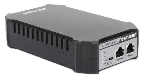Intellinet 10G PoE++ Injector One 95 W Port, IEEE 802.3bt (4PPoE) Compliant, Metal Housing, Wall-mount Option (with UK power cord)
