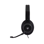 V7 Premium Over-ear Stereo Headset, Boom Mic, PC, Mac, Tablets, Laptop Computer, Gaming, Video Conferencing, 3.5mm, USB