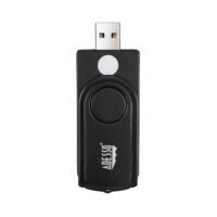 Adesso SCR-200 smart card reader Indoor USB USB 2.0 Black