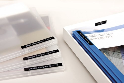 Dymo 53721/S0721010 DirectLabel-etikettes white on black 24mm x 7m for Dymo D1 6-24mm/400 Duo