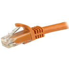 StarTech.com 5m CAT6 Ethernet Cable - Orange CAT 6 Gigabit Ethernet Wire -250MHz 100W PoE RJ45 UTP Network/Patch Cord Snagless w/Strain Relief Individually Tested