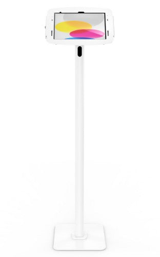 Compulocks iPad 10th-11th (A16) Gen, Space Enclosure Swift Floor Stand - White