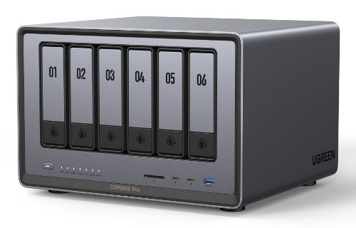 Ugreen NASync DXP6800Pro NAS Desktop Intel® Core™ i5 i5-1235U 8 GB DDR5 UGOS Pro Black, Grey