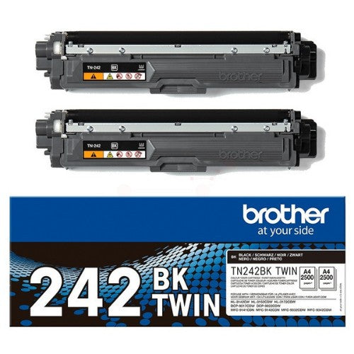 Brother TN-242BKTWIN Toner-kit black twin pack, 2x2.5K pages ISO/IEC 19798 Pack=2 for Brother HL-3142