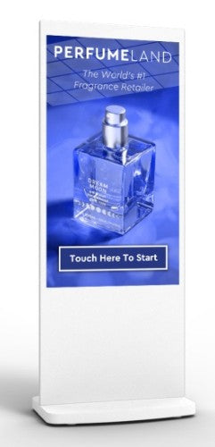 Allsee Technologies L55HD9-TW Signage Display Totem design 139.7 cm (55") LCD Wi-Fi 450 cd/m² Full HD White Touchscreen Built-in processor Android 7.1 24/7