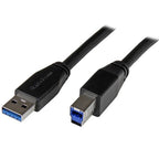 StarTech.com 5m (16ft) Active USB 3.0 (5Gbps) USB-A to USB-B Cable - M/M