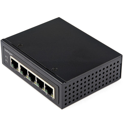 StarTech.com Industrial 5 Port Gigabit PoE Switch - 30W - Power Over Ethernet Switch - Hardened GbE PoE+ Unmanaged Switch - Rugged High Power Gigabit Network Switch IP-30/-40 C to 75 C