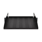 Tripp Lite SRSHELF2PUNIV SmartRack Universal-Mount Steel Rack Shelf - 2U, Vented, 21.7 in. Deep, Holds up to 100 lb. (45 kg)