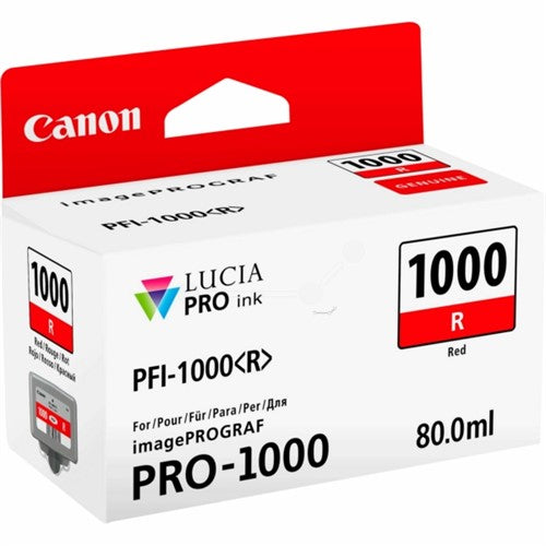 Canon 0554C001/PFI-1000R Ink cartridge red, 3.17K pages 80ml for Canon Pro 1000