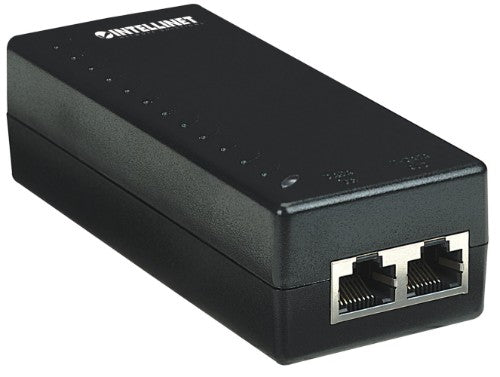 Intellinet Power over Ethernet (PoE) Injector, 1 Port, 48 V DC, IEEE 802.3af Compliant (UK Power Cord)