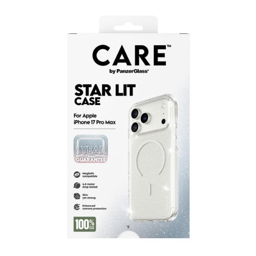 PanzerGlass CARE by ® Flagship Case Urban Explorer Star Lit w. White MagSafe iPhone 17 Pro Max