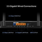 TP-Link Archer BE230 wireless router 2.5 Gigabit Ethernet Dual-band (2.4 GHz / 5 GHz) Black