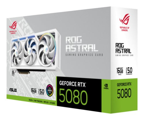 ASUS ROG Astral - -RTX5080-16G-WHITE NVIDIA GeForce RTX 5080 16 GB GDDR7