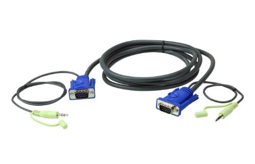 ATEN 2L-2510A VGA cable 10 m VGA (D-Sub) Black