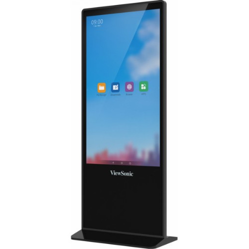 Viewsonic EP5542T Signage Display Totem design 139.7 cm (55") LED 450 cd/m² 4K Ultra HD Black Touchscreen Android 8.0
