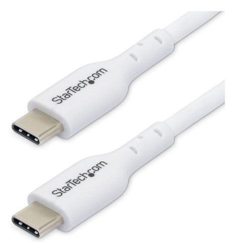 StarTech.com 6.6ft (2m) USB-C Charging Cable, Charge & Sync, 60W (3A) PD, USB 2.0 Laptop Charger Cable - White USB C Charging Cord