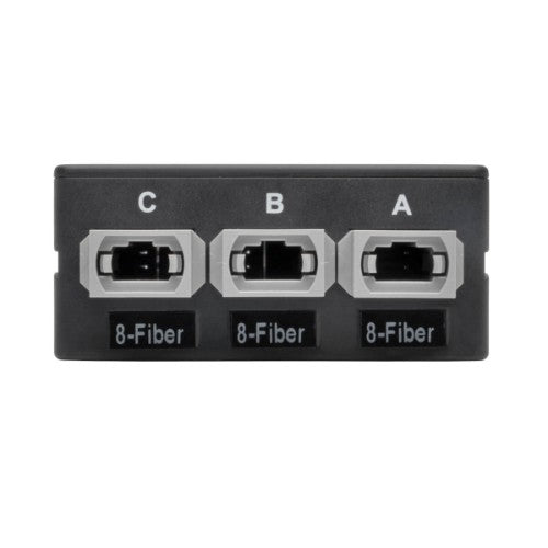 Tripp Lite N482-3M8-LC12 40/100Gb Breakout Cassette, 40Gb to 4 x 10Gb, 100Gb to 4 x 25Gb (x3) 8-Fiber OM4 MTP/MPO (Male with Pins) to (x12) LC Duplex, Type-B Polarity