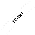 Brother TC-291 DirectLabel black on white 9mm x 7,7m for Brother P-Touch TC 9-12mm