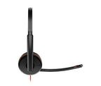 HP Poly Blackwire 3220 Stereo USB-C Headset +USB-C/A Adapter