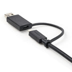 StarTech.com 3.3ft (1m) USB-C Cable with USB-A Adapter Dongle, USB 10Gbps/5Gbps, 100W (5A) PD, 8K 60Hz / 4K 144Hz DP Alt Mode - Thunderbolt Compatible