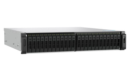 QNAP TS-H3077AFU-R7-64G NAS/storage server Rack (2U) AMD Ryzen™ 5 64 GB DDR5 0 TB QuTS hero Black, Metallic