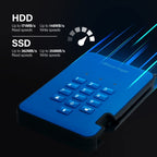 Origin Storage DISKASHUR2 SSD 256-BIT 8TB - BLUE