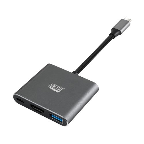 Adesso AUH-4010 notebook dock/port replicator USB 3.2 Gen 1 (3.1 Gen 1) Type-C Grey